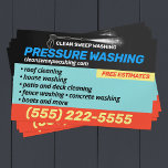 Pressure Washing Power Cleaning  Flyer<br><div class="desc">Vector illustration of pressure washer shooting out water.</div>