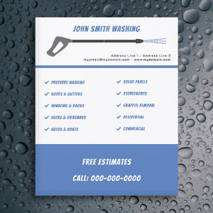 Pressure Washing & Power Wash Cleaning Flyer