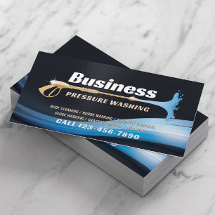 Pressure Washing Power Wash House Cleaning Service Business Card
