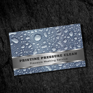Pressure Washing Power Wash Service Business Card