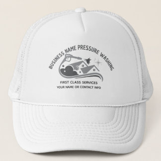 Pressure Washing Power Wash Window Business Card Trucker Hat