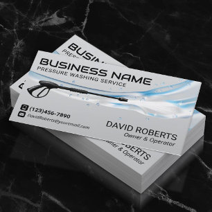Pressure Washing Power Washer Cleaning Service Business Card