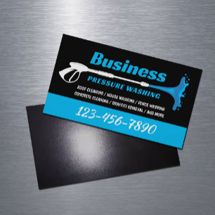 Pressure Washing Power Washer Super Cleaning Magnetic Business Card
