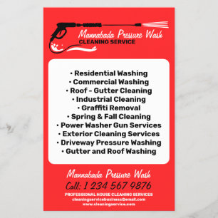 Pressure Washing Power Washing Professional red Flyer
