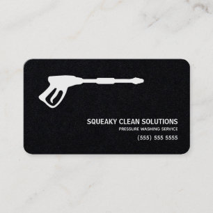 Pressure Washing QR Code Premium Paper Business Card