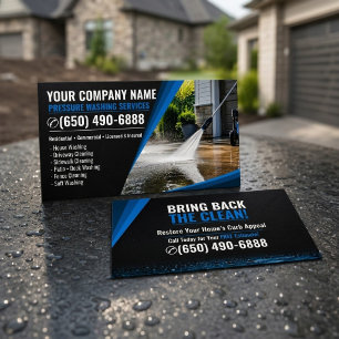 Pressure Washing Services Business Card