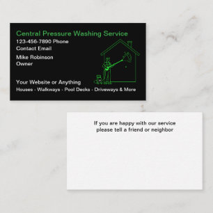 Pressure Washing Services Business Cards