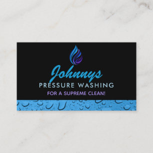 Pressure Washing Slogans Business Cards