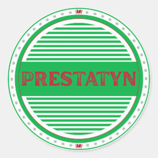 Prestatyn City Pride Emblem – Welsh Identity Classic Round Sticker