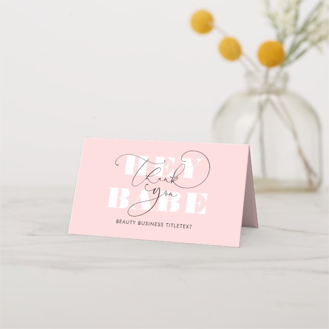 Prestige Brand Look Elegant Business Thank You Loyalty Card (Front)