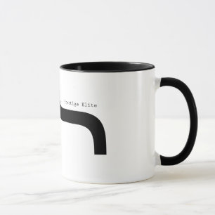 Prestige Elite  Font Parenthese Moustache Mug