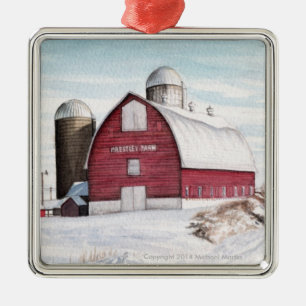 Prestley Barn Ornament