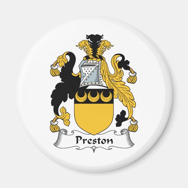 Preston Family Crest Magnet (Front)