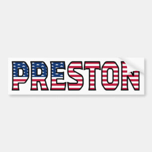 Preston Name Vorname USA Aufkleber Sticker Auto
