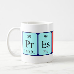 Preston periodic table name mug