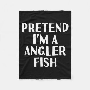 PRETEND A ANGLER FISH Funny Halloween DIY Costume Fleece Blanket