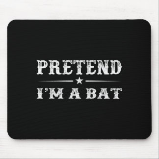 Pretend a bat halloween family matching costume mouse pad
