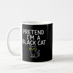 Pretend A Black Cat Costume Simple Halloween Adult Coffee Mug