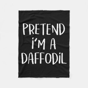 Pretend A Daffodil Costume Party Lazy Funny Fleece Blanket