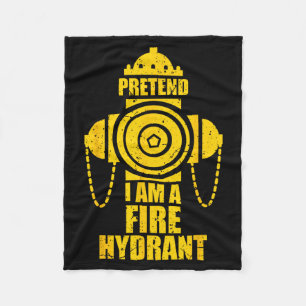 Pretend A Fire Hydrant Lazy Halloween Party Easy Fleece Blanket