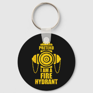 Pretend A Fire Hydrant Lazy Halloween Party Easy Key Ring