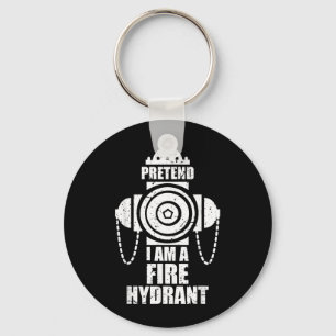 Pretend A Fire Hydrant Lazy Halloween Party Easy Key Ring