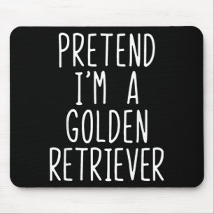 Pretend A Golden Retriever Dog Costume Halloween Mouse Pad