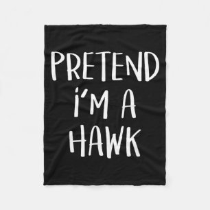 Pretend A Hawk Bird Costume Party Funny Halloween Fleece Blanket