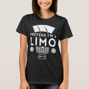 Pretend a Limo Funny Lazy Halloween Costume T-Shirt