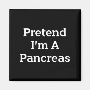 Pretend A Pancreas Costume Party Funny Halloween Magnet