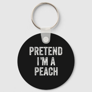 Pretend a Peach Fruit Gift Halloween Shirt Costume Key Ring