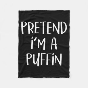 Pretend A Puffin Bird Costume Funny Halloween Fleece Blanket