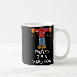 Pretend A Scarecrow Funny Lazy Halloween Costume Coffee Mug
