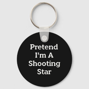 Pretend A Shooting Star Costume Funny Halloween Key Ring