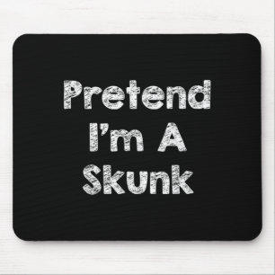 Pretend A Skunk Costume Funny Halloween Shirt Mouse Pad
