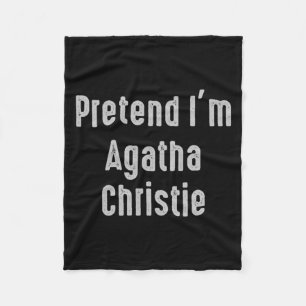 Pretend Agatha Christie Easy Funny Costume Fleece Blanket
