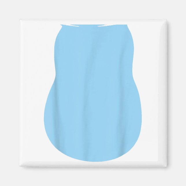 Pretend Alien Dog Costume Halloween Blue Alien Dog Magnet (Front)