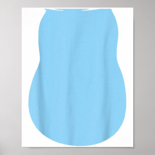 Pretend Alien Dog Costume Halloween Blue Alien Dog Poster