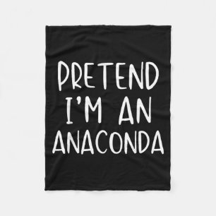 Pretend an Anaconda Costume Halloween Simple Kid Fleece Blanket