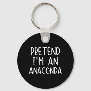 Pretend an Anaconda Costume Halloween Simple Kid Key Ring
