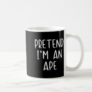 Pretend an Ape Costume Halloween Funny Simple Kid Coffee Mug