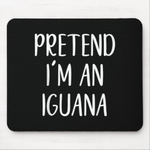 Pretend An Iguana Costume Halloween Funny Easy Kid Mouse Pad