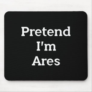Pretend Ares Costume Greek God Funny Halloween Mouse Pad