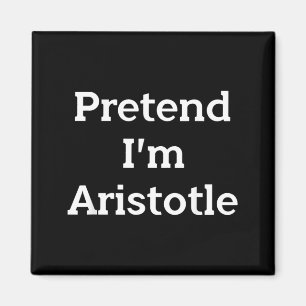 Pretend Aristotle Costume Party Funny Greek Magnet