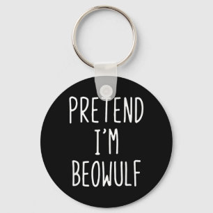 Pretend Beowulf Costume Halloween Funny Lazy Kids Key Ring