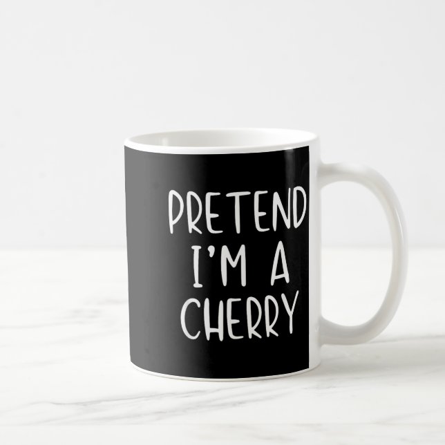 Pretend Cherry Costume Halloween Funny Simple Kid Coffee Mug (Right)
