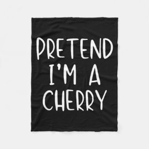 Pretend Cherry Costume Halloween Funny Simple Kid Fleece Blanket