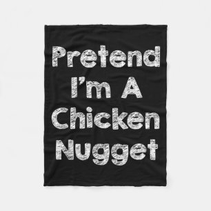 Pretend Chicken Nugget Costume Funny Halloween Fleece Blanket