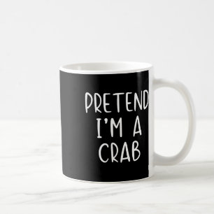 Pretend Crab Costume Halloween Lazy Easy Coffee Mug