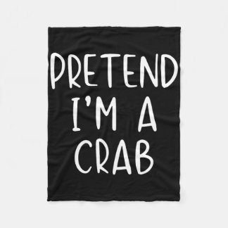 Pretend Crab Costume Halloween Lazy Easy  Fleece Blanket